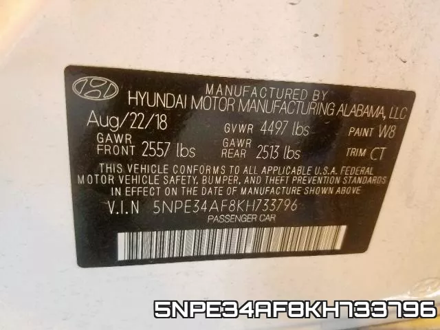 5NPE34AF8KH733796 фото 2