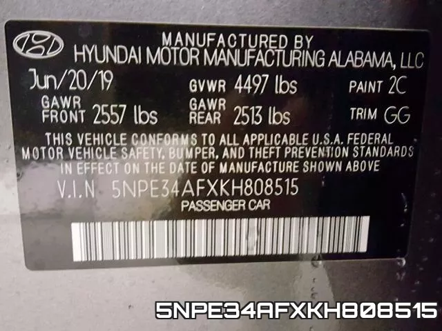 5NPE34AFXKH808515 фото 2