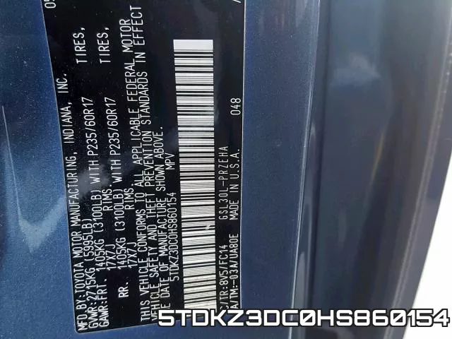 5TDKZ3DC0HS860154 фото 2