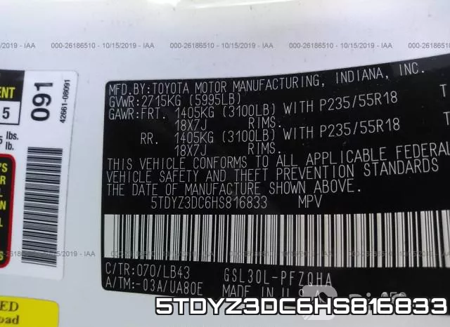 5TDYZ3DC6HS816833 фото 10
