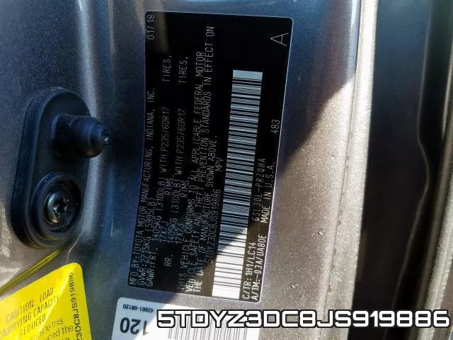 5TDYZ3DC8JS919886 фото 2