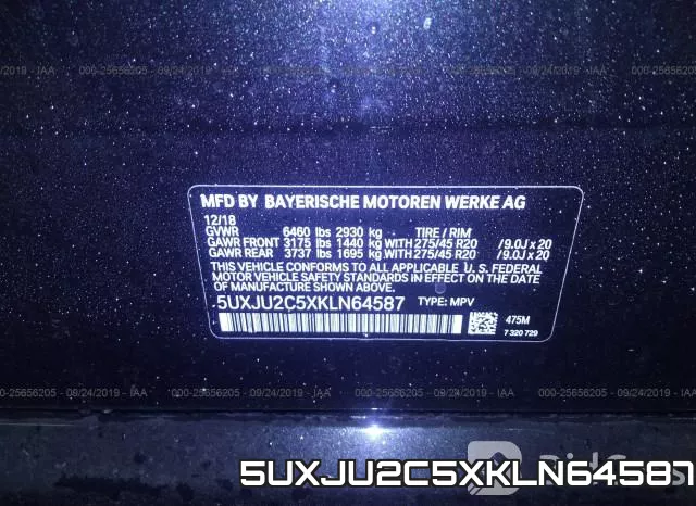 5UXJU2C5XKLN64587 фото 10