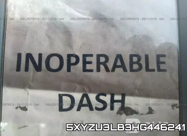 5XYZU3LB3HG446241 фото 5