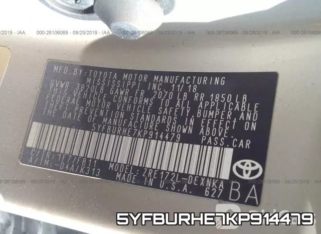 5YFBURHE7KP914479 фото 10