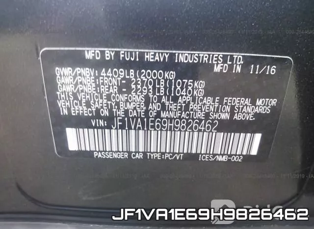 JF1VA1E69H9826462 фото 10
