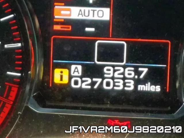 JF1VA2M60J9820210 фото 9