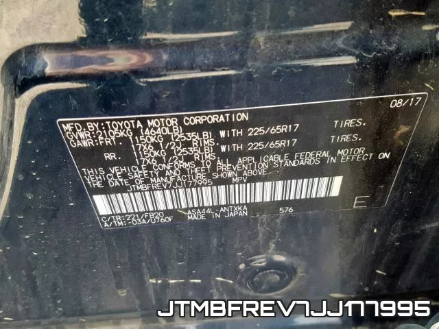 JTMBFREV7JJ177995 фото 2