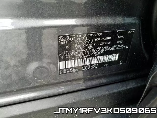 JTMY1RFV3KD509065 фото 2
