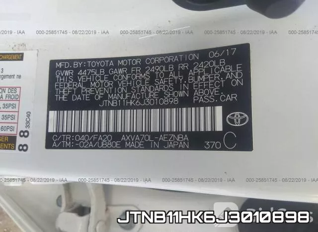 JTNB11HK6J3010898 фото 9