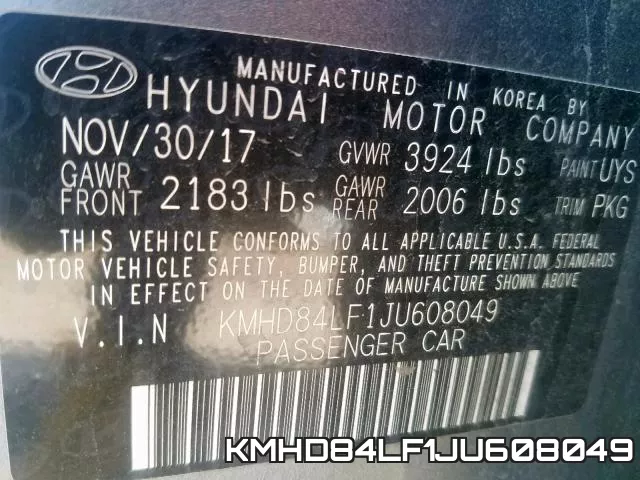KMHD84LF1JU608049 фото 2