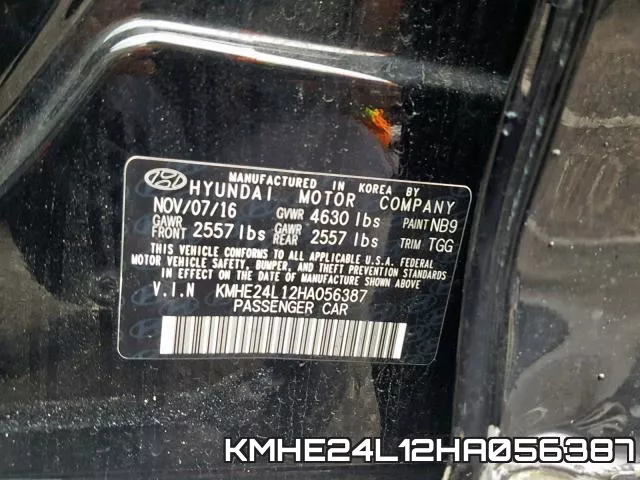 KMHE24L12HA056387 фото 2