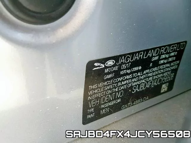 SAJBD4FX4JCY56508 фото 2