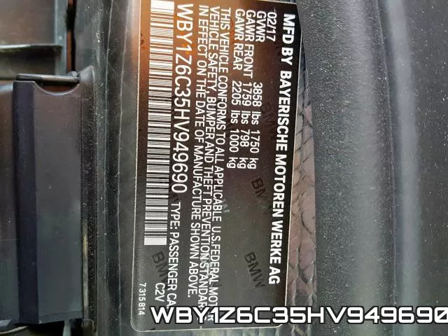 WBY1Z6C35HV949690 фото 2