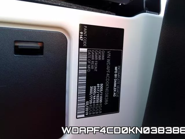 WDAPF4CD0KN038386 фото 2