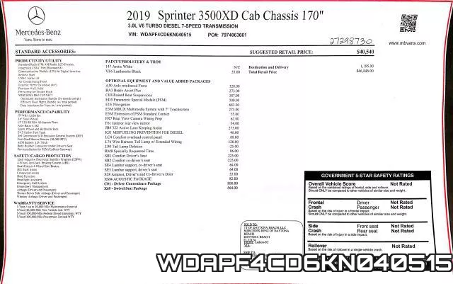 WDAPF4CD6KN040515 фото 9