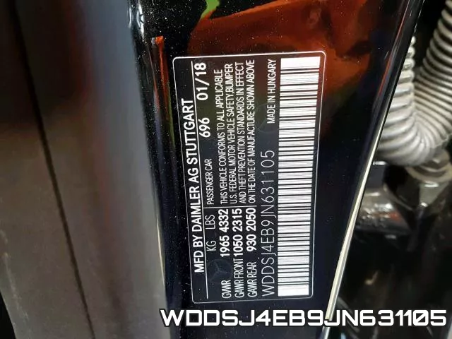 WDDSJ4EB9JN631105 фото 2
