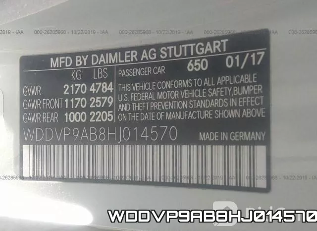 WDDVP9AB8HJ014570 фото 9