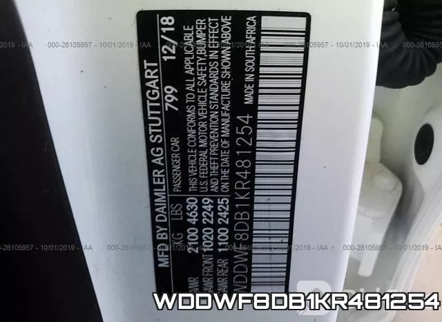 WDDWF8DB1KR481254 фото 10