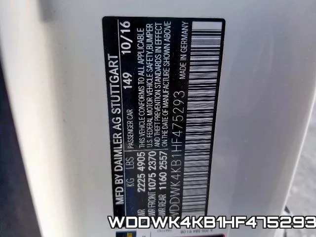 WDDWK4KB1HF475293 фото 2