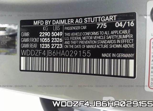 WDDZF4JB6HA029155 фото 9