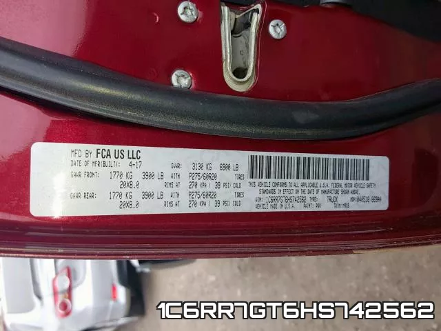 1C6RR7GT6HS742562 фото 2