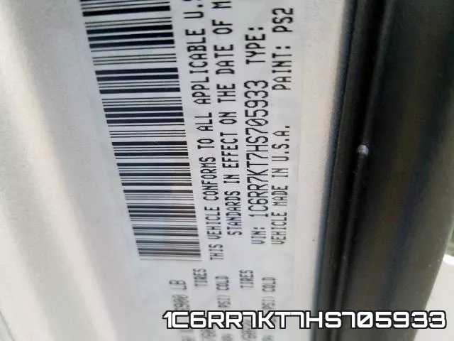 1C6RR7KT7HS705933 фото 2