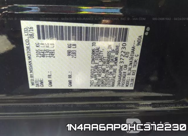 1N4AA6AP0HC372230 фото 9