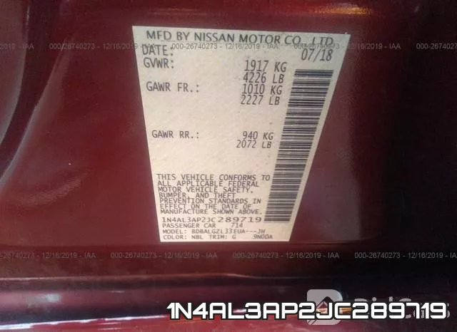 1N4AL3AP2JC289719 фото 9
