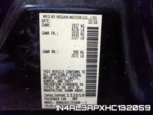 1N4AL3APXHC132059 фото 2