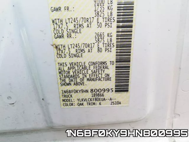 1N6BF0KY9HN800995 фото 2