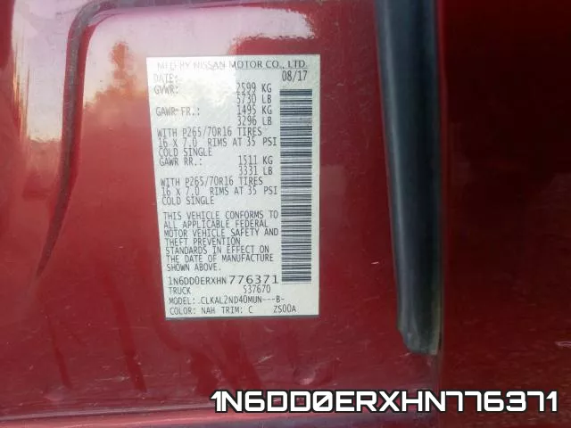 1N6DD0ERXHN776371 фото 2