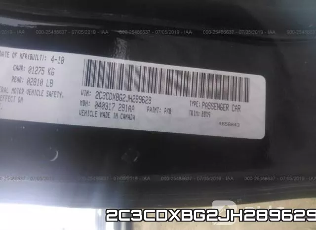 2C3CDXBG2JH289629 фото 9