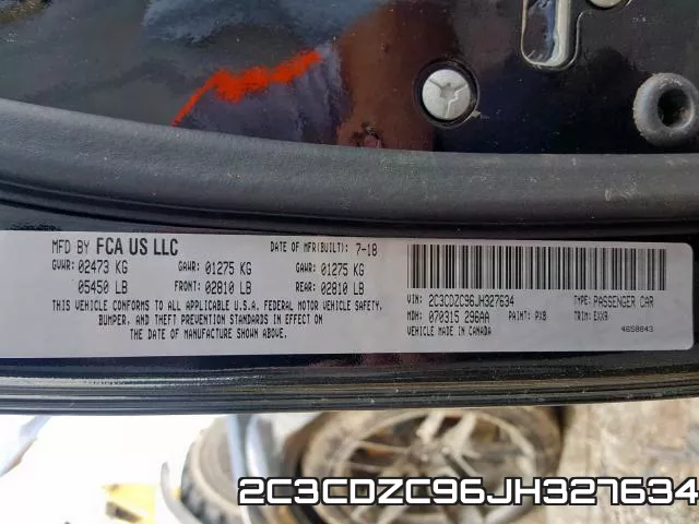 2C3CDZC96JH327634 фото 2