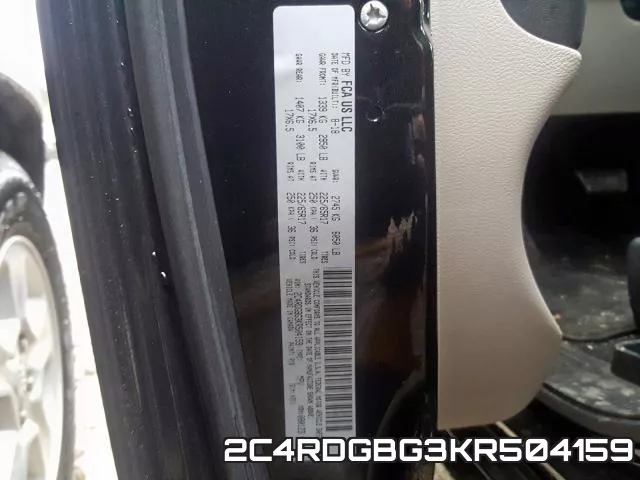 2C4RDGBG3KR504159 фото 2