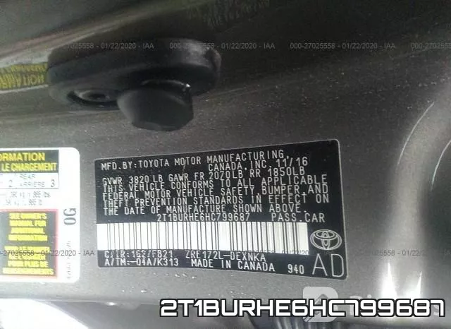 2T1BURHE6HC799687 фото 8