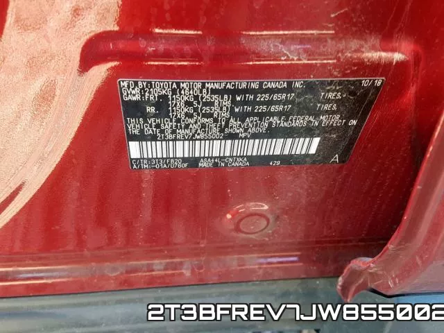 2T3BFREV7JW855002 фото 2