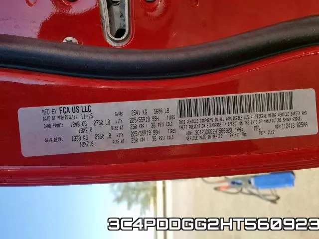 3C4PDDGG2HT560923 фото 2