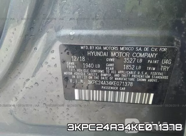 3KPC24A34KE071378 фото 9