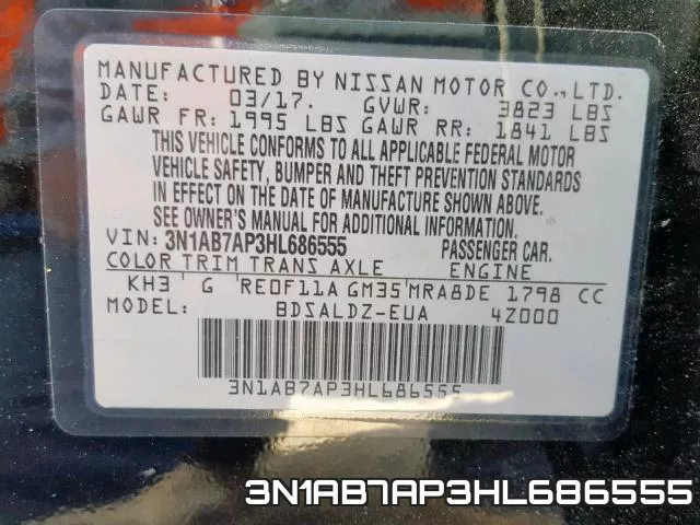 3N1AB7AP3HL686555 фото 2