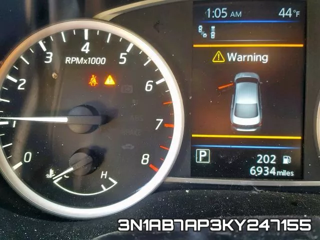 3N1AB7AP3KY247155 фото 9