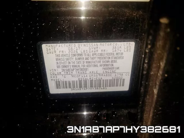 3N1AB7AP7HY382681 фото 2