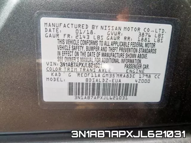 3N1AB7APXJL621031 фото 2