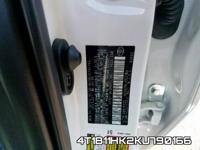 4T1B11HK2KU790166 фото 2