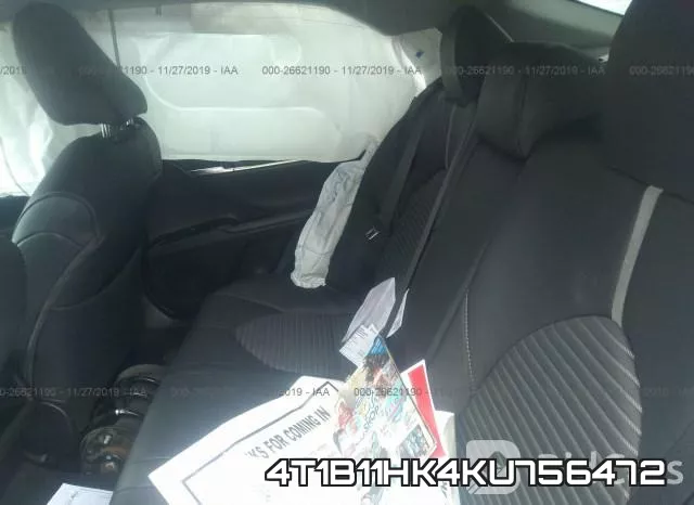 4T1B11HK4KU756472 фото 8