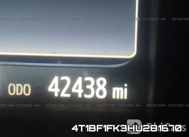 4T1BF1FK3HU281670 фото 8