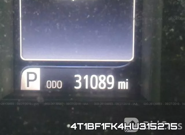4T1BF1FK4HU315275 фото 8