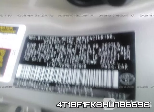 4T1BF1FK8HU786698 фото 10