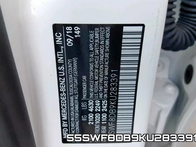 55SWF8DB9KU283391 фото 2