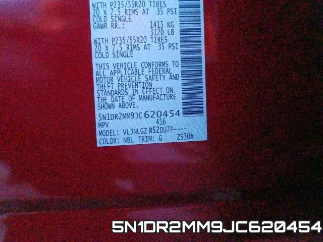 5N1DR2MM9JC620454 фото 2