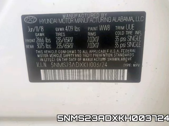 5NMS23ADXKH003724 фото 2